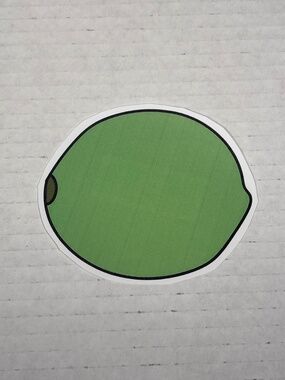 Lime Vinyl Cut Sticker